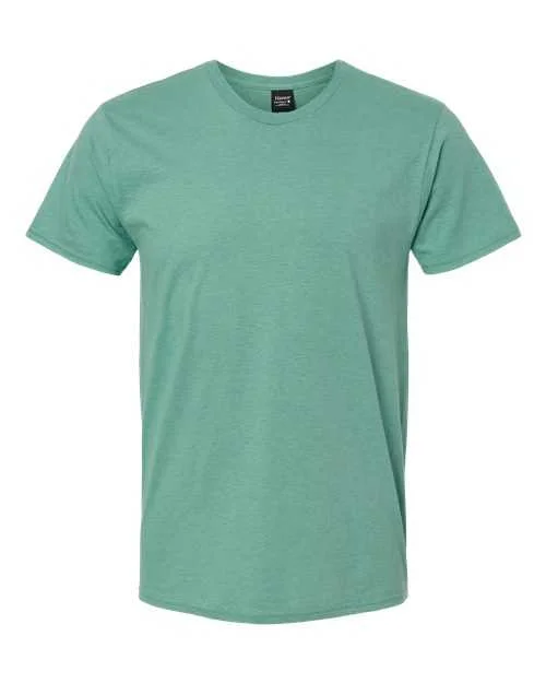 Hanes 4980 Perfect-T T-Shirt - Marbled Green Clay