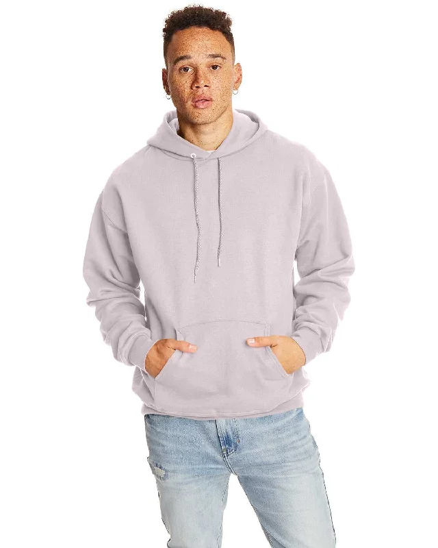 Hanes F170 Ultimate Cotton Hooded Sweatshirt - Pale Pink