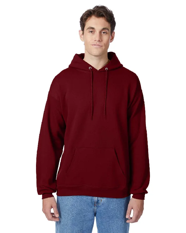 Hanes P170 Ecosmart Hooded Sweatshirt - Athletic Cardinal