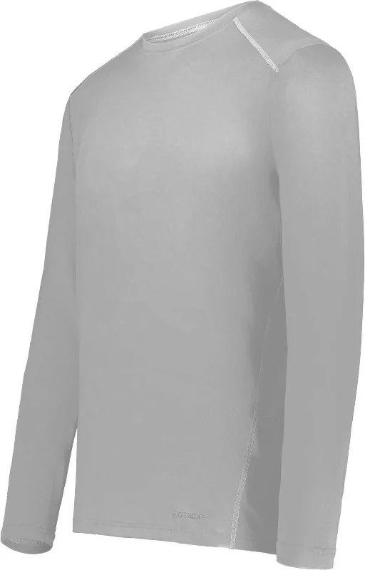 Holloway 222138 Coolcore Essential Long Sleeve Tee - Athletic Grey