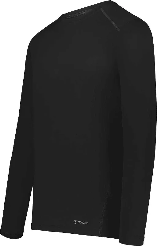 Holloway 222138 Coolcore Essential Long Sleeve Tee - Black