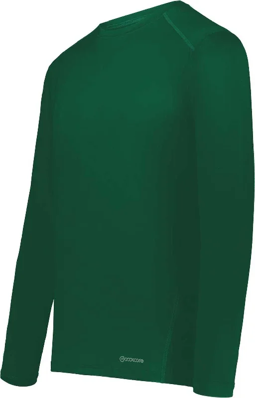 Holloway 222138 Coolcore Essential Long Sleeve Tee - Dark Green