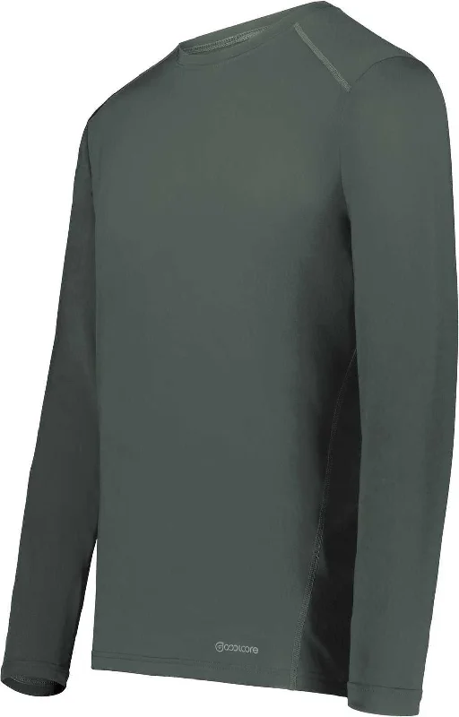 Holloway 222138 Coolcore Essential Long Sleeve Tee - Iron