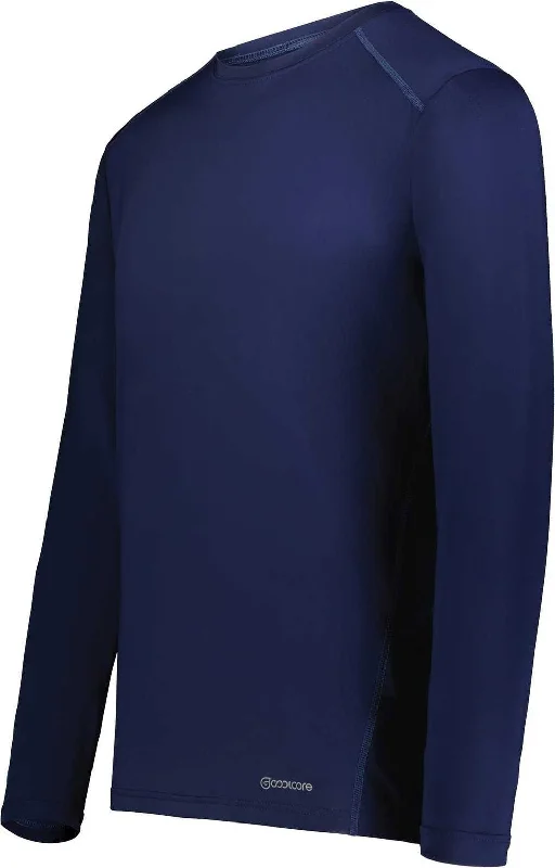 Holloway 222138 Coolcore Essential Long Sleeve Tee - Navy