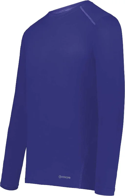 Holloway 222138 Coolcore Essential Long Sleeve Tee - Purple