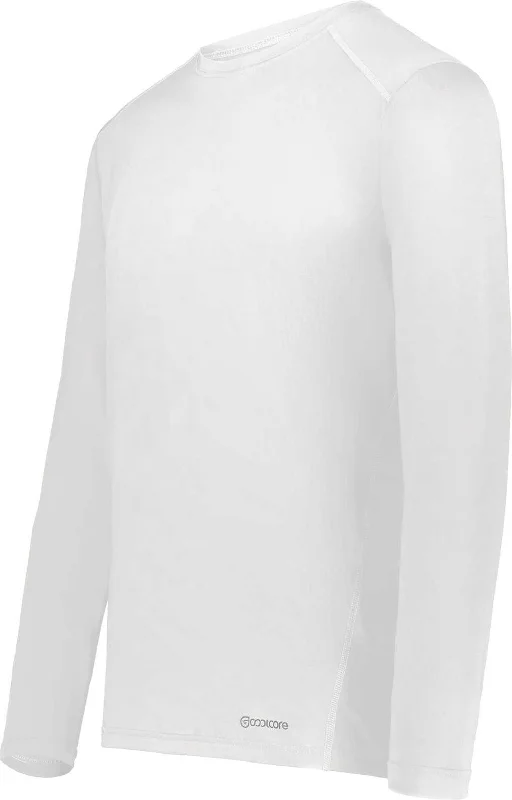 Holloway 222138 Coolcore Essential Long Sleeve Tee - White