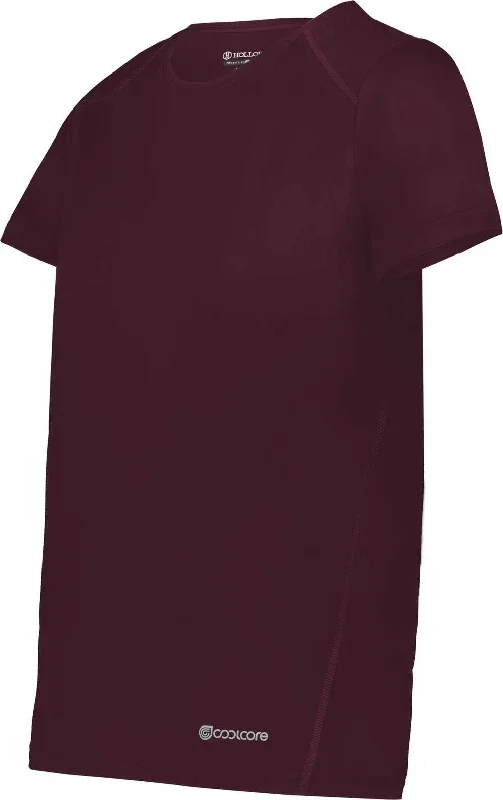 Holloway 222336 Ladies Coolcore Essential Tee - Maroon