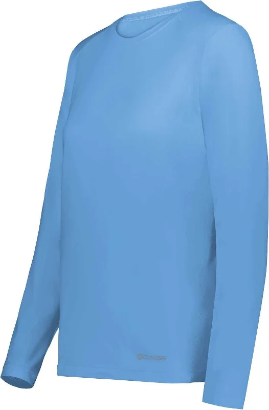 Holloway 222338 Ladies Coolcore Essential Long Sleeve Tee - Columbia Blue