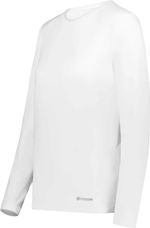 Holloway 222338 Ladies Coolcore Essential Long Sleeve Tee - White