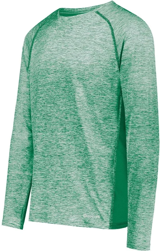 Holloway 222570 Electrify CoolCore Long Sleeve T-Shirt - Kelly Heather