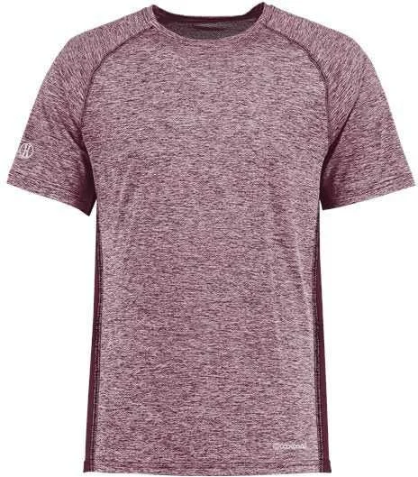 Holloway 222571 Electrify CoolCore T-Shirt - Maroon Heather