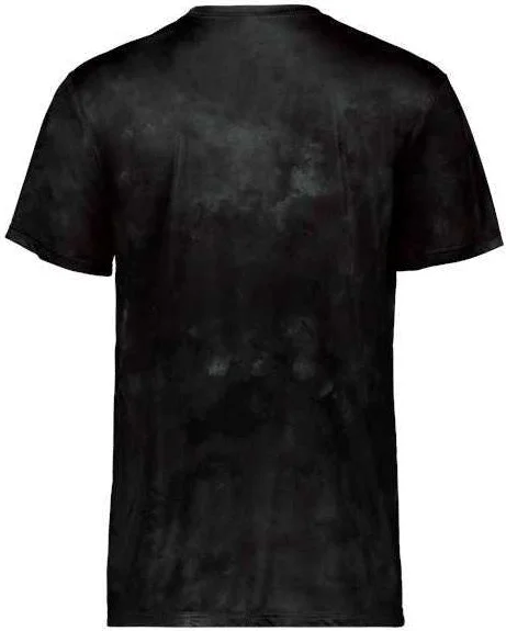 Holloway 222596 Cotton-Touch Cloud T-Shirt - Black Cloud Print