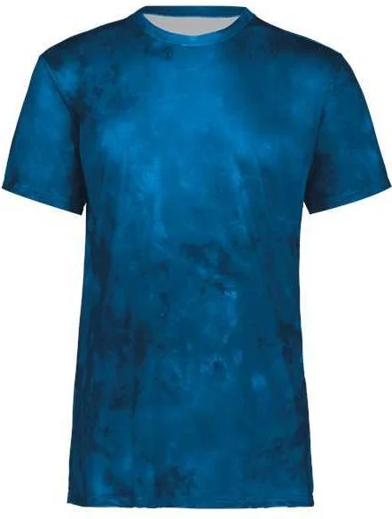 Holloway 222596 Cotton-Touch Cloud T-Shirt - Royal Cloud Print