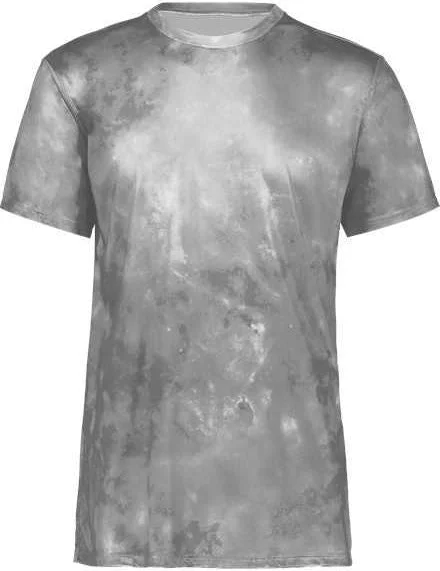 Holloway 222596 Cotton-Touch Cloud T-Shirt - Silver Cloud Print