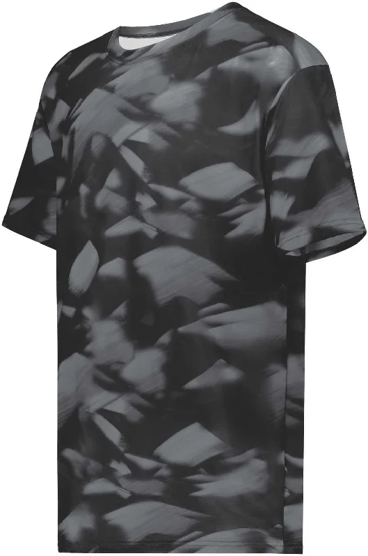 Holloway 222596 Stock Cotton Touch Poly Tee - Glacier Black