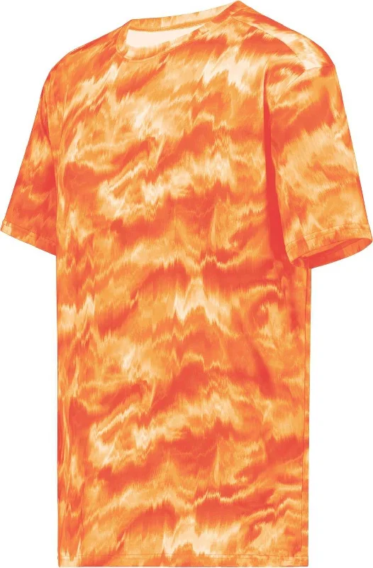 Holloway 222596 Stock Cotton Touch Poly Tee - Shockwave Orange