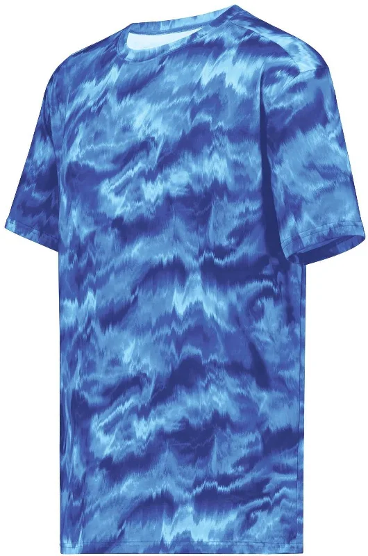 Holloway 222596 Stock Cotton Touch Poly Tee - Shockwave Royal