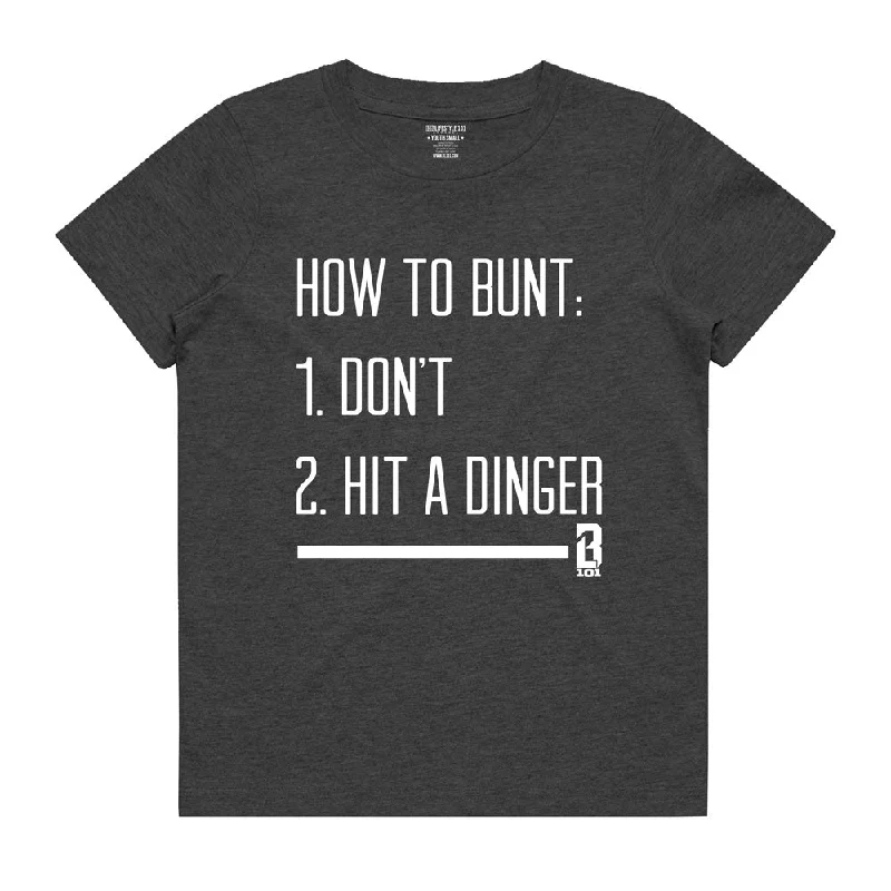 How to Bunt Youth Tee - Gray