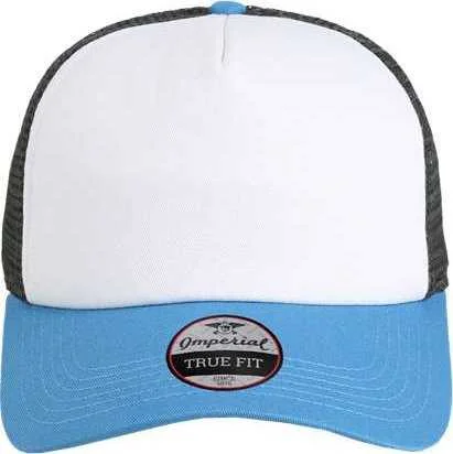 Imperial 1287 North Country Trucker Cap - White Nassau Charcoal