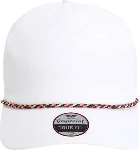 Imperial 5054 The Wrightson Cap - White Navy Neon