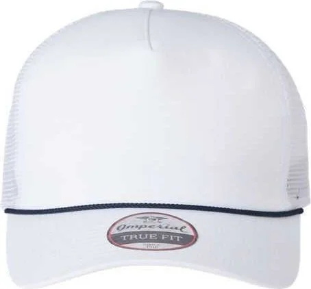 Imperial 5055 The Rabble Rouser Cap - White White Navy