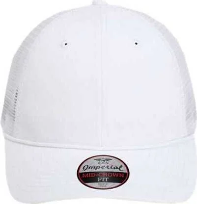 Imperial 7055 The Night Owl Performance Rope Cap - White White