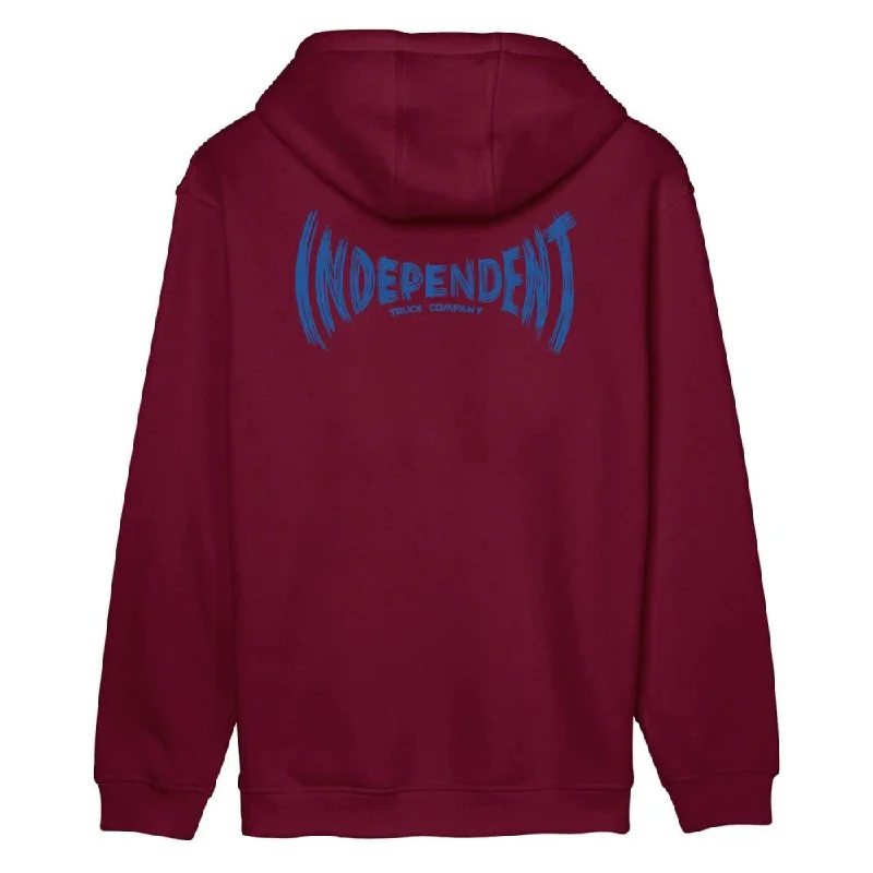 Independent Hood Carved Span Hood - Maroon