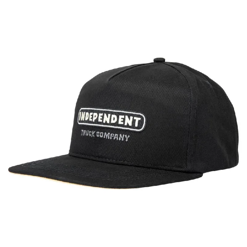 Independent Snapback ITC Stained Black - O/S