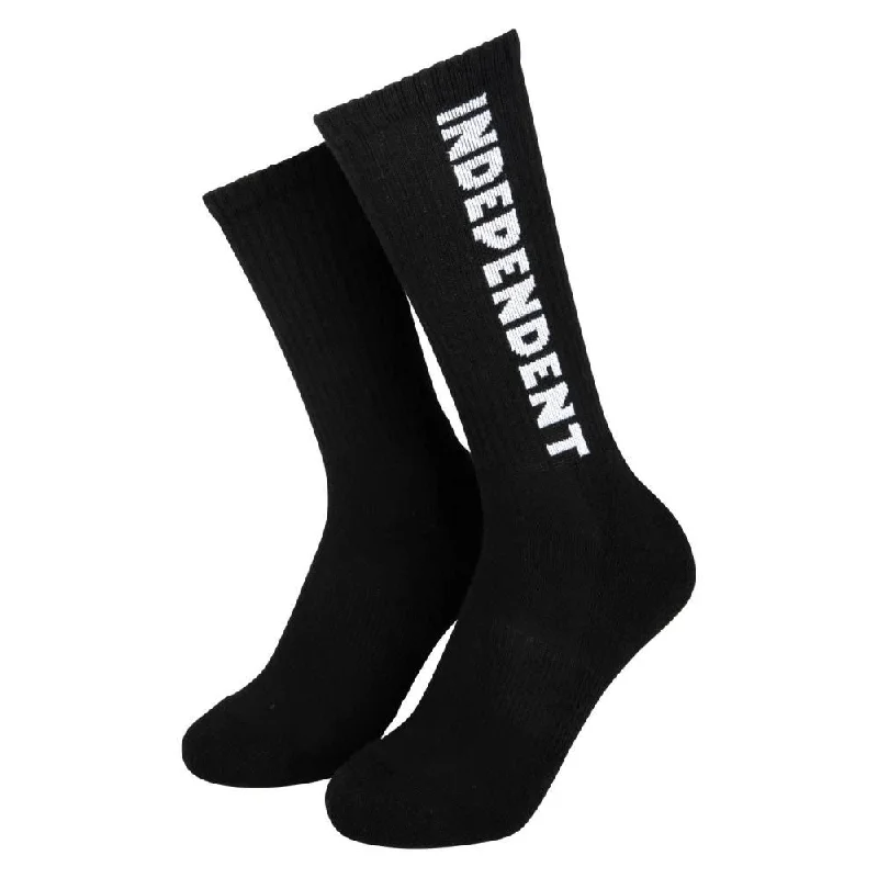 Independent Sock Baseline (2 Pack) White & Black - O/S