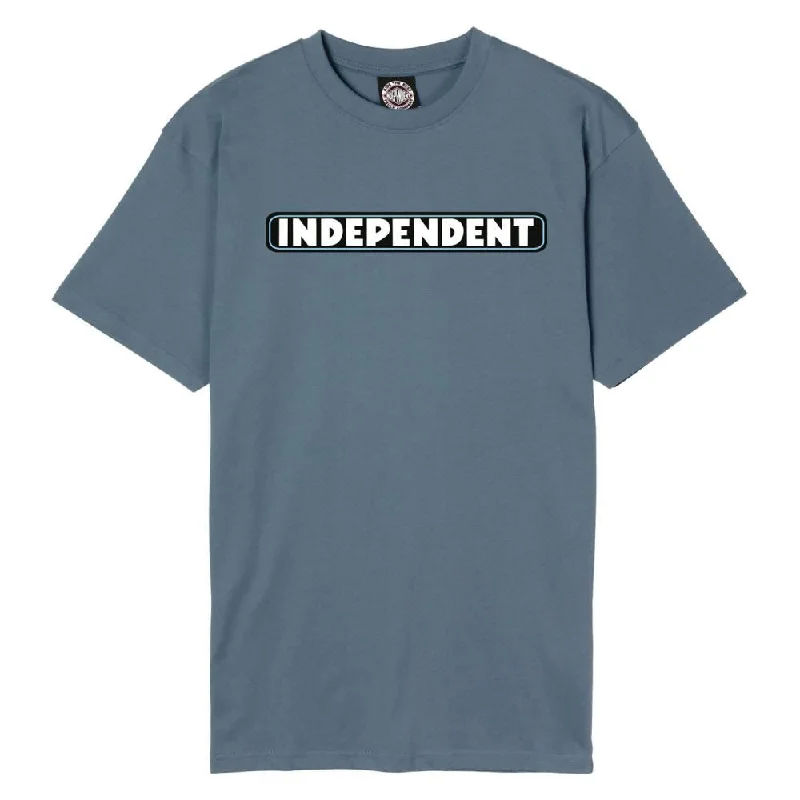 Independent T-Shirt Bar Logo - Slate Blue