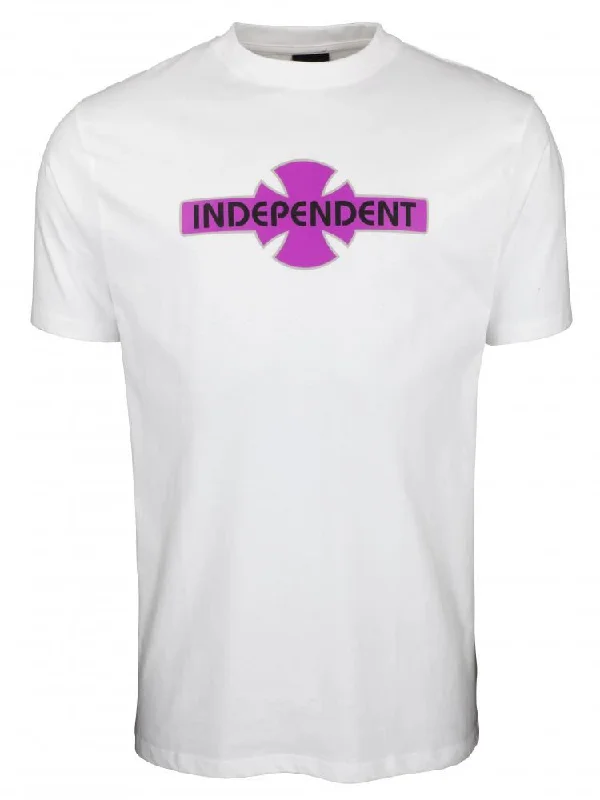 Independent T-Shirt O.G.B.C Streak T-Shirt - White / Purple