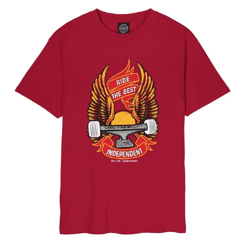 Independent T-Shirt Ride Free - Cardinal Red