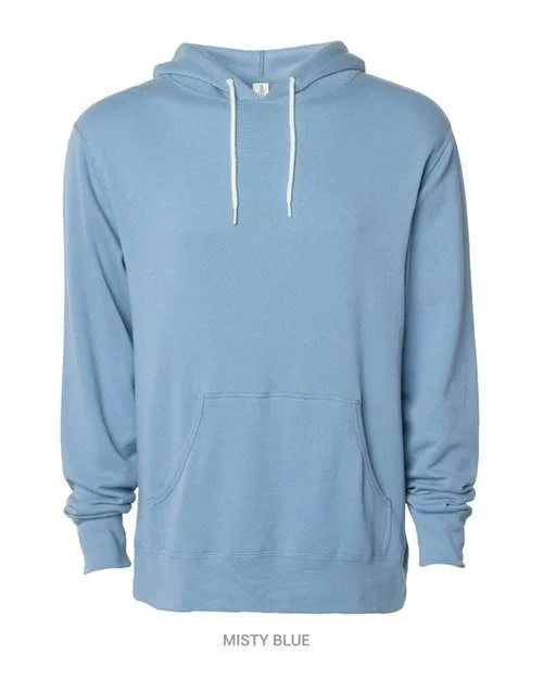 Independent Trading Co AFX90UN Unisex Lightweight Hooded Sweatshirt - Misty Blue