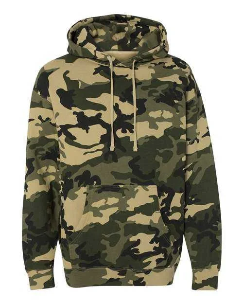 Independent Trading Co IND4000 Heavyweight Hooded Sweatshirt - Army Camo