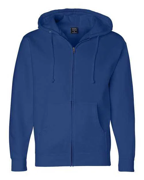 Independent Trading Co IND4000Z Heavyweight Full-Zip Hooded Sweatshirt - Royal