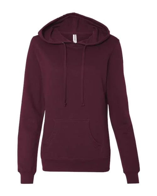 Independent Trading Co SS650 Juniors Heavenly Fleece Lightweight Hooded Sweatshirt - Light Blackberry