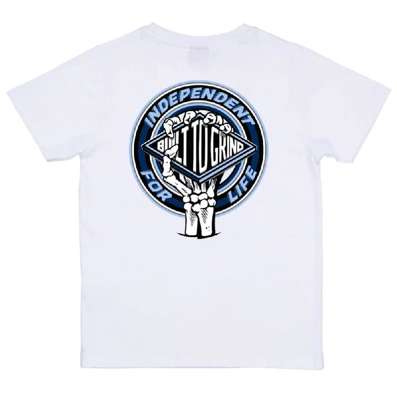 Independent Youth T-Shirt Youth For Life Clutch - White