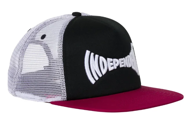 Indy Mesh Trucker Span | Black/Red/Wht