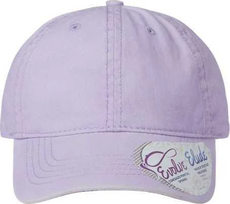 Infinity Her CASSIE Women's Pigment-Dyed Fashion Undervisor Cap - Lavender Stripes