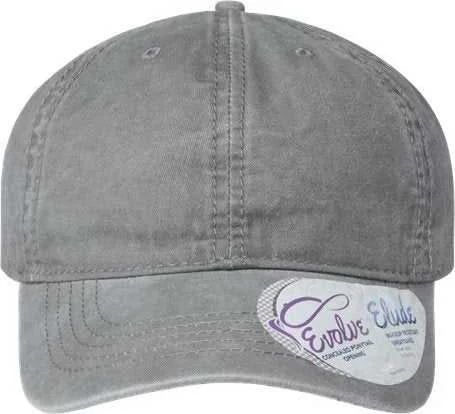 Infinity Her CASSIE Women's Pigment-Dyed Fashion Undervisor Cap - Light Gray Polka Dots