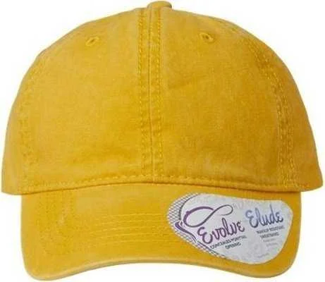 Infinity Her CASSIE Women's Pigment-Dyed Fashion Undervisor Cap - Sunset Yellow Polka Dots