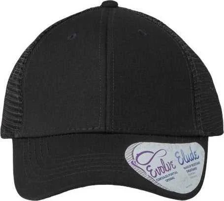 Infinity Her CHARLIE Women's Modern Trucker Cap - Black Black