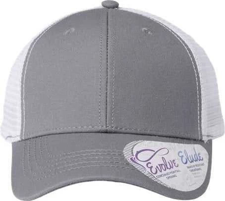 Infinity Her CHARLIE Women's Modern Trucker Cap - Gray White