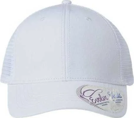 Infinity Her CHARLIE Women's Modern Trucker Cap - White White