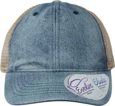 Infinity Her DAISY Women's Denim Mesh Back Cap - Denim Khaki