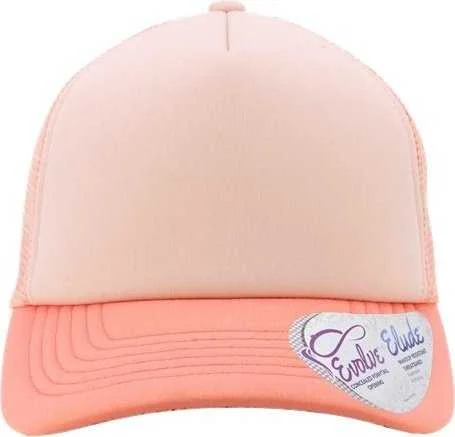 Infinity Her ROSIE Women's Foam Trucker Cap - Dusty Pink Pink Peachy Pink Butterfly