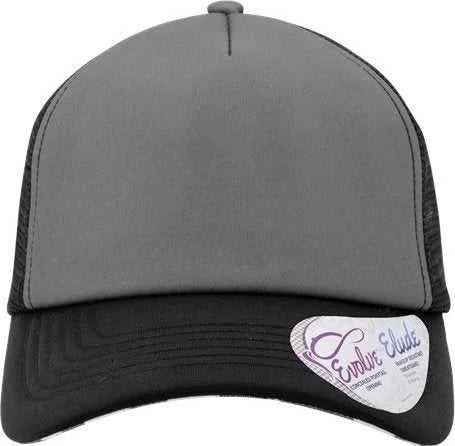 Infinity Her ROSIE Women's Foam Trucker Cap - Slate Black Black Cow