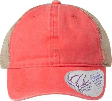 Infinity Her TESS Women's Washed Mesh Back Cap - Sherbet Stripes