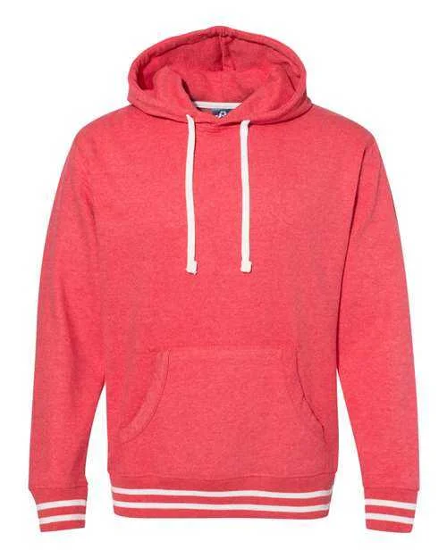 J. America 8649 Relay Fleece Hooded Sweatshirt - Red