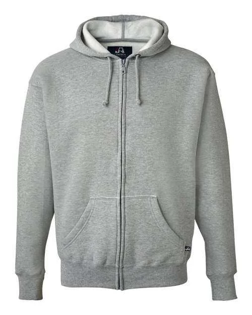 J. America 8821 Premium Full-Zip Hooded Sweatshirt - Oxford